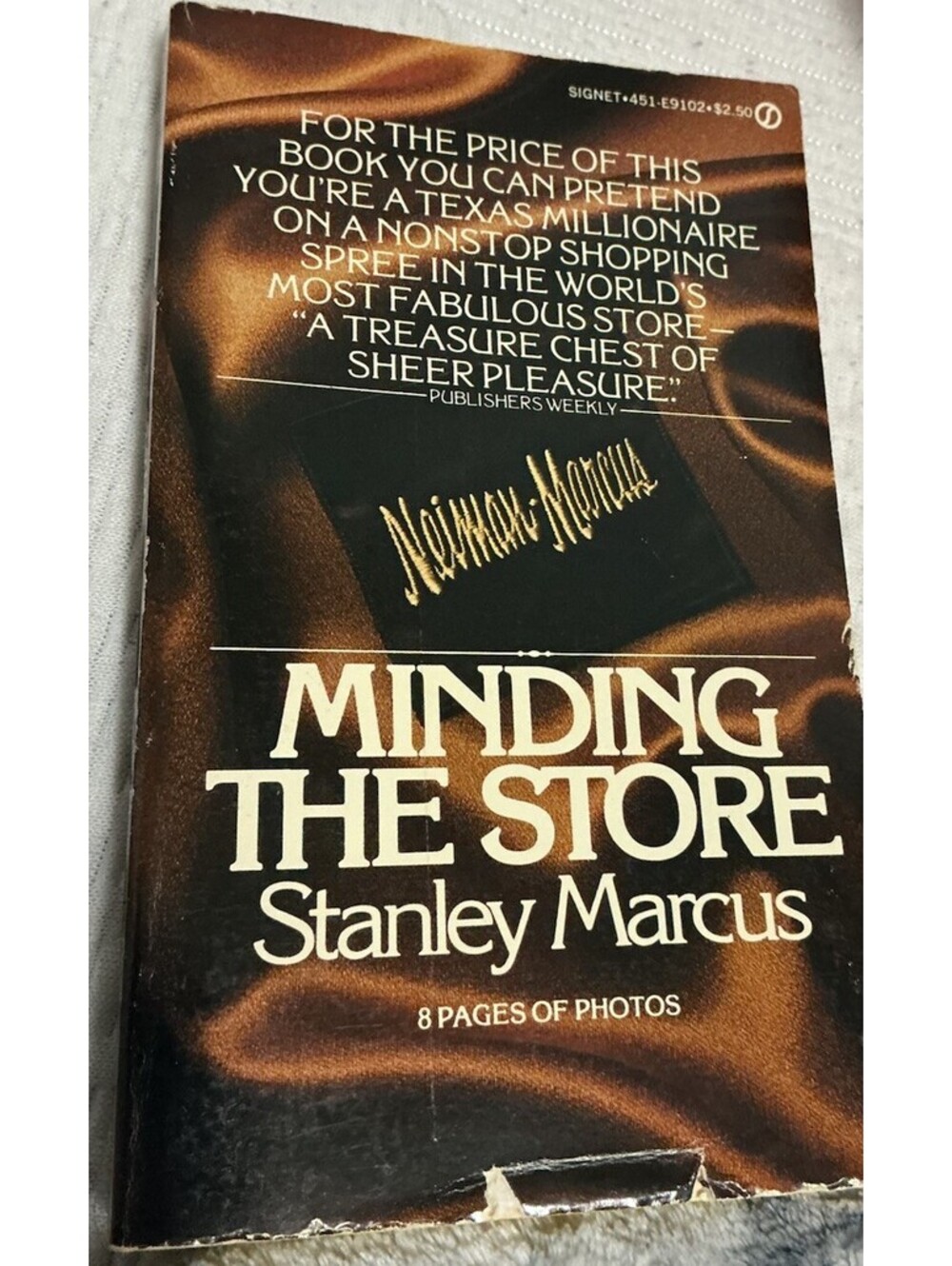 Minding The Store Stanley Marcus Neiman Marcus Autobiography Vintage 1975